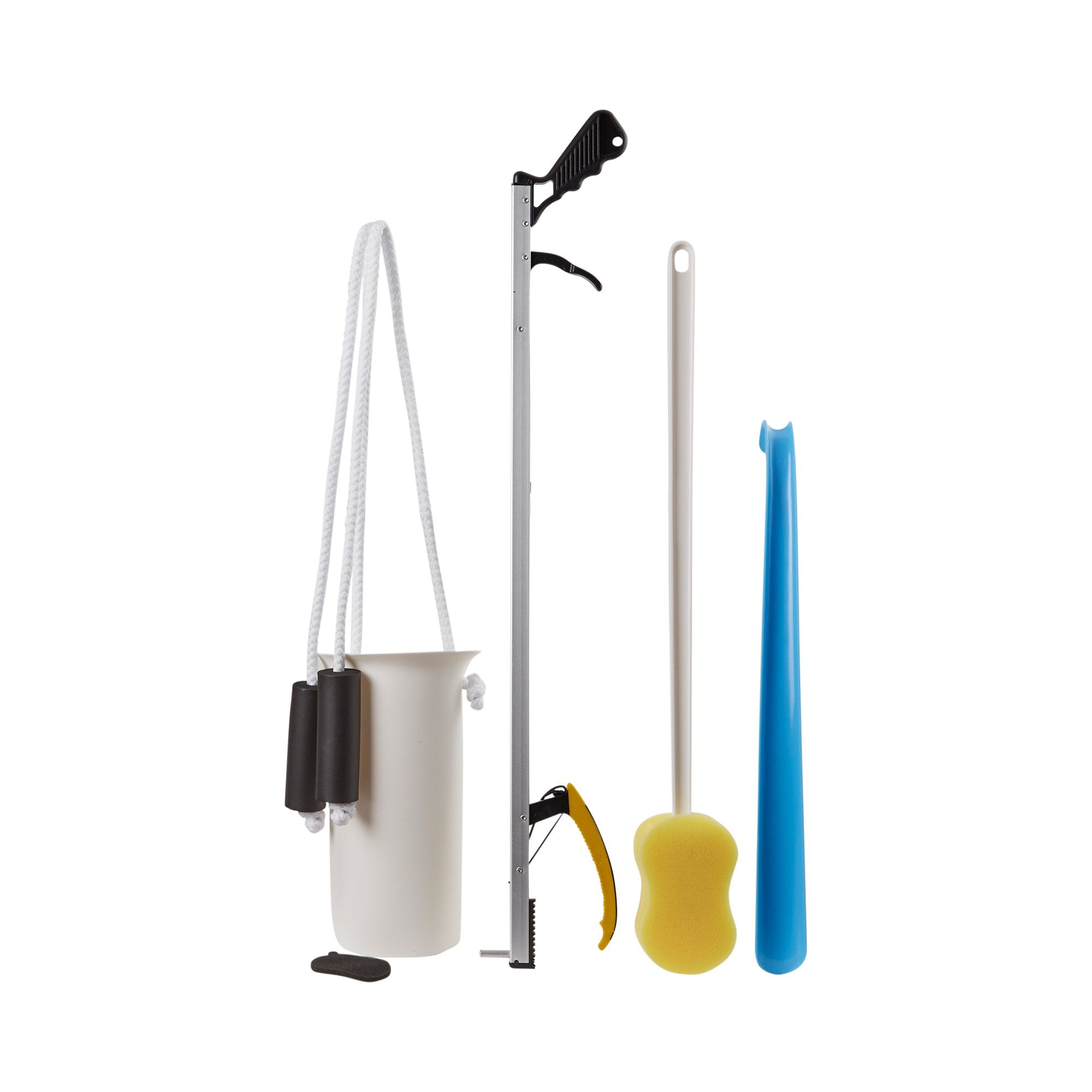 fablife hip kit with 26 inch reacher and 18 inch plastic shoehorn fablife standard adl hip knee equipment kit mk814424ea