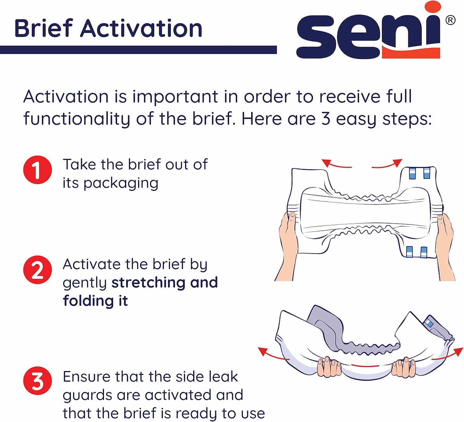 Unisex Adult Incontinence Brief Seni Super X-Small Disposable Heavy Absorbency, Packaging Type- Case