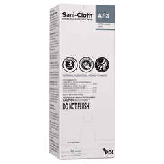 Sani-Cloth AF3 Surface Disinfectant Cleaner Premoistened Germicidal Manual Pull Wipe 50 Count Individual Packet Mild Scent NonSterile | 50PK/Box