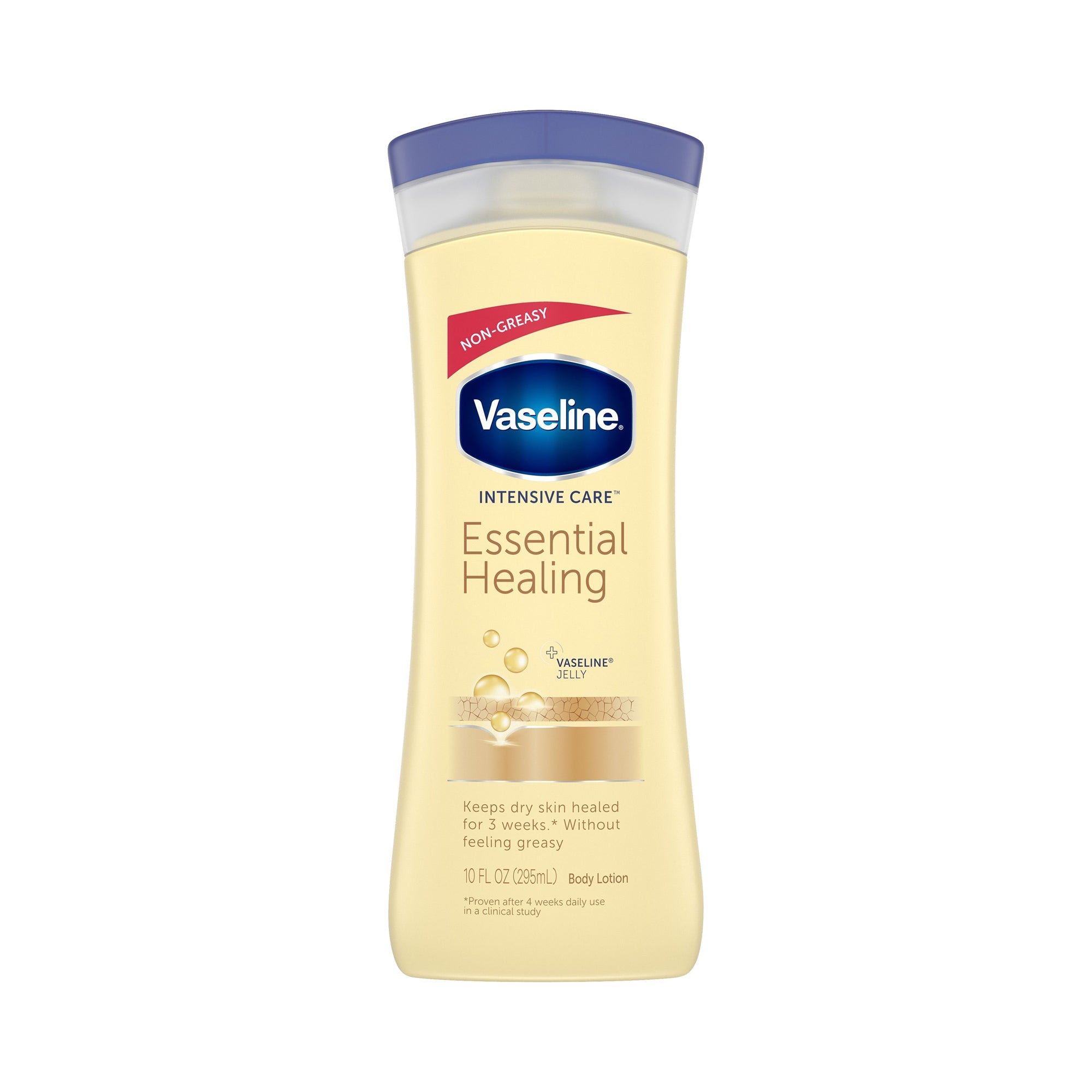 Vaseline Intensive Care Essential Healing Loción hidratante para manos y cuerpo, 10 oz. Botella perfumada, tipo de empaque: individual