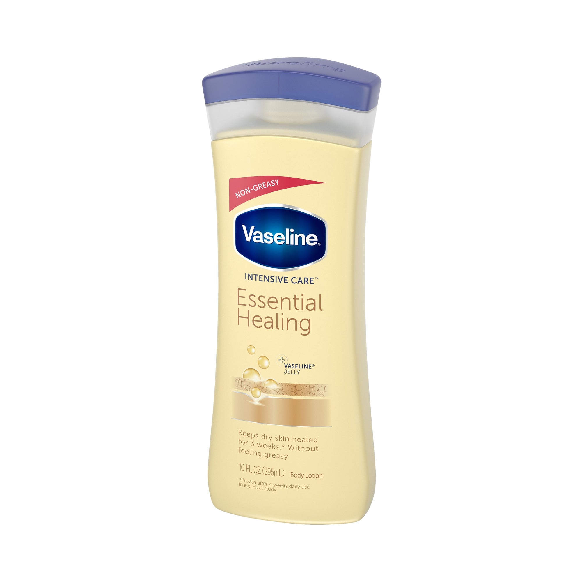 Vaseline Intensive Care Essential Healing Loción hidratante para manos y cuerpo, 10 oz. Botella perfumada, tipo de empaque: individual