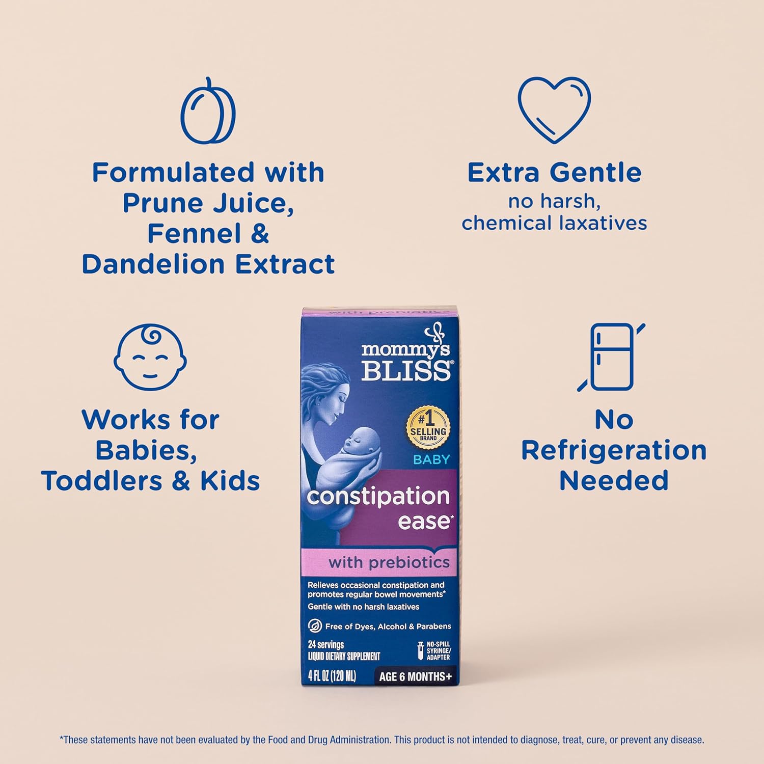 mommys bliss constipation ease baby 4 oz