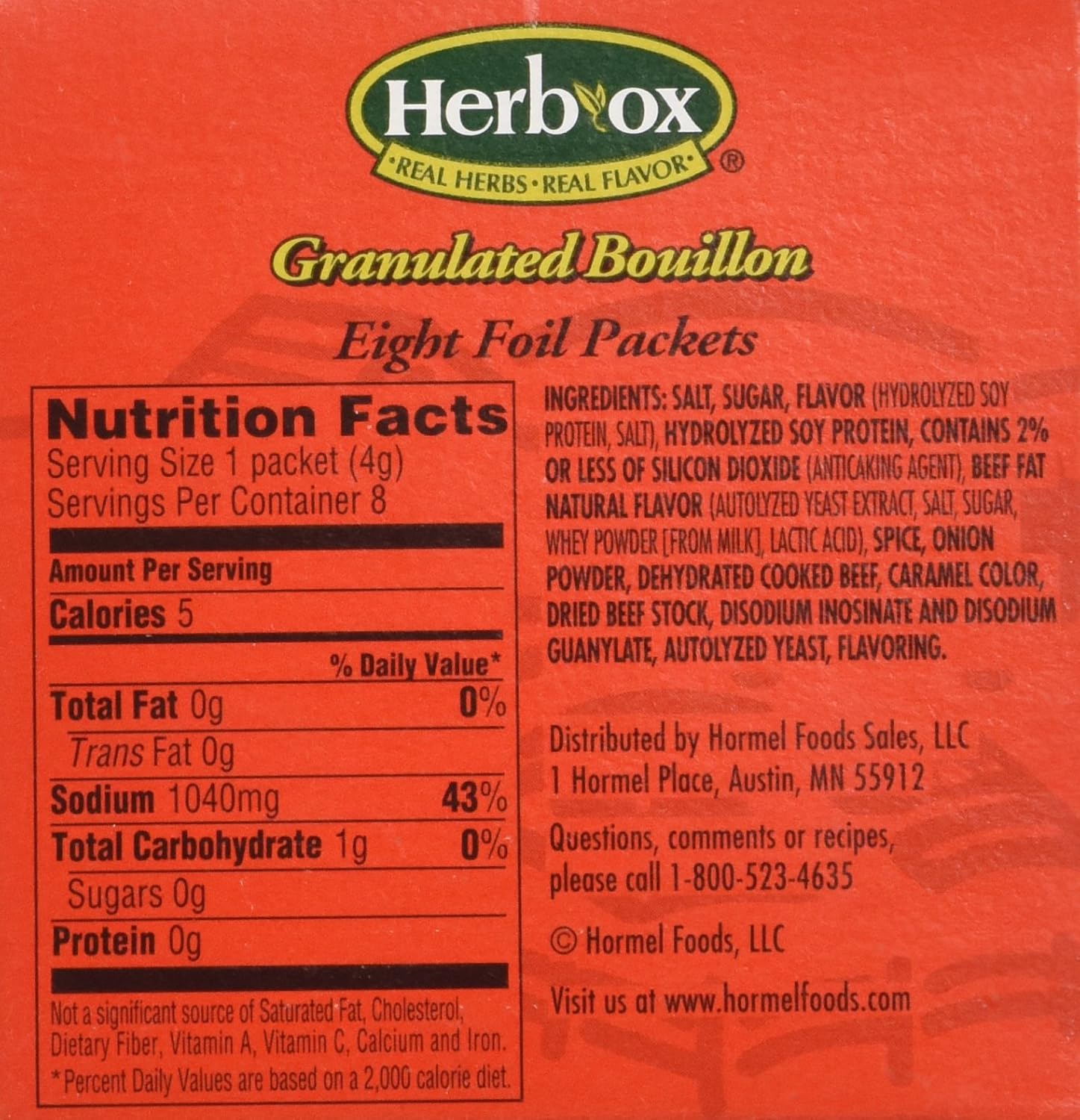 herb ox beef bouillon instant broth herb ox instant broth mk1142003bx