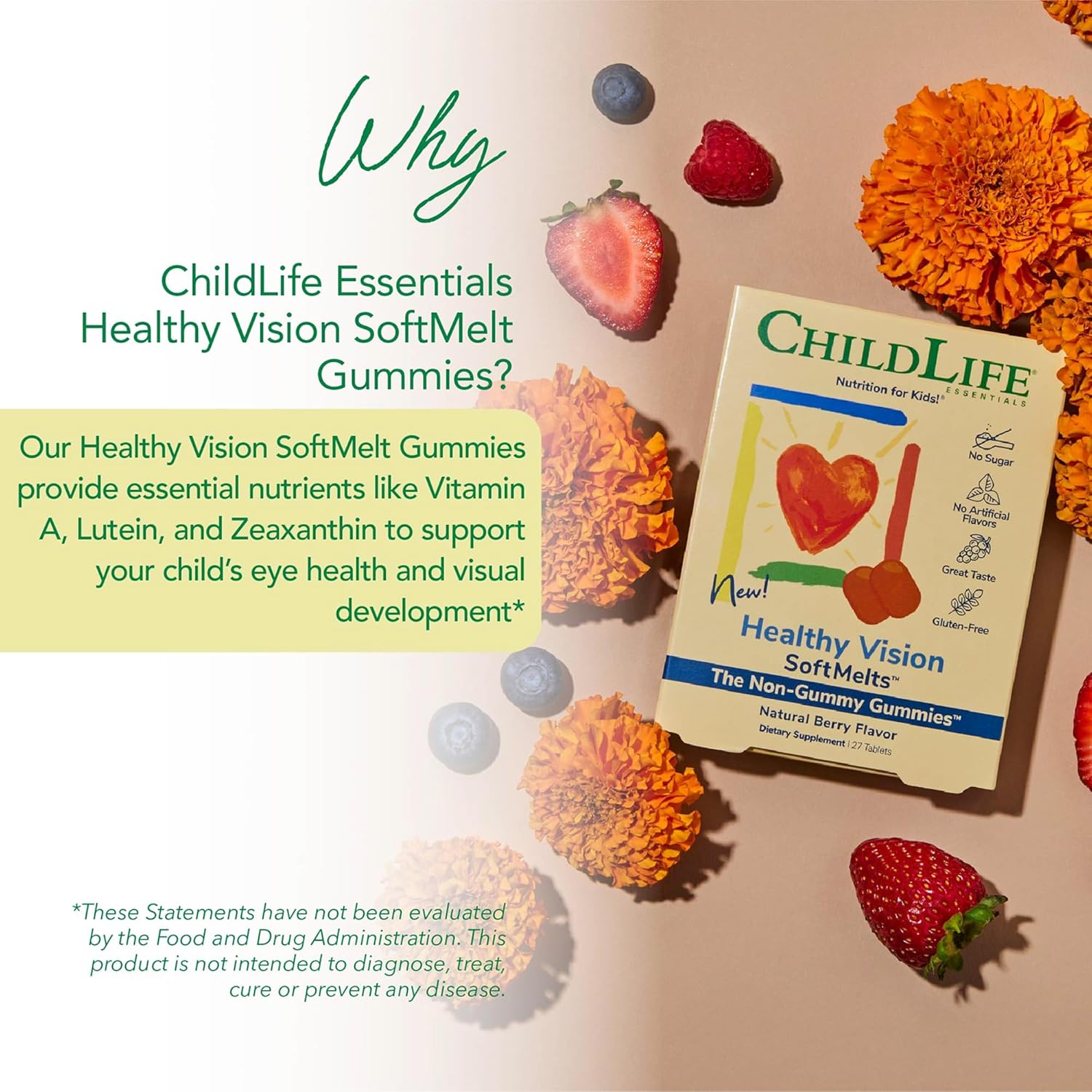 childlife essentials healthy vision soft melts 1 each 27 tab