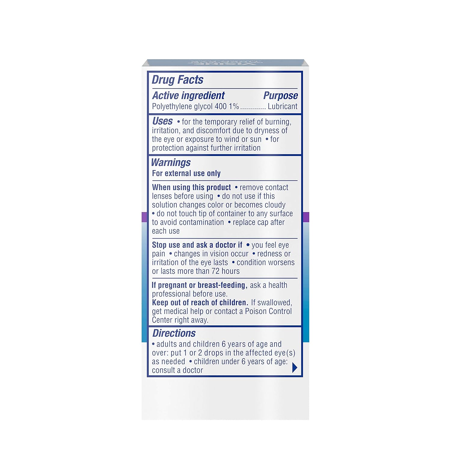 Eye Lubricant Visine 0.5 oz. Eye Drops,Packaging Type- Each