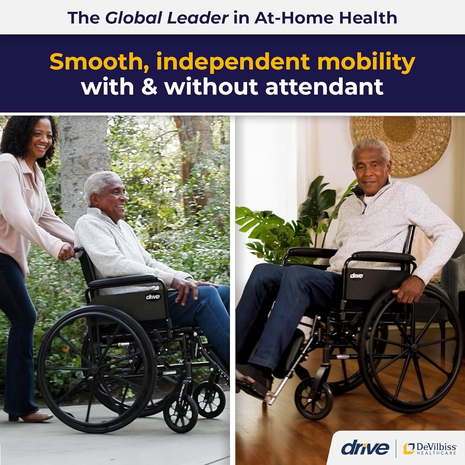 Lightweight Wheelchair drive Cruiser III Dual Axle Full Length Arm Elevating Legrest Black Upholstery 18 Inch Seat Width Adult 300 lbs. Weight Capacity, Packaging Type- Each