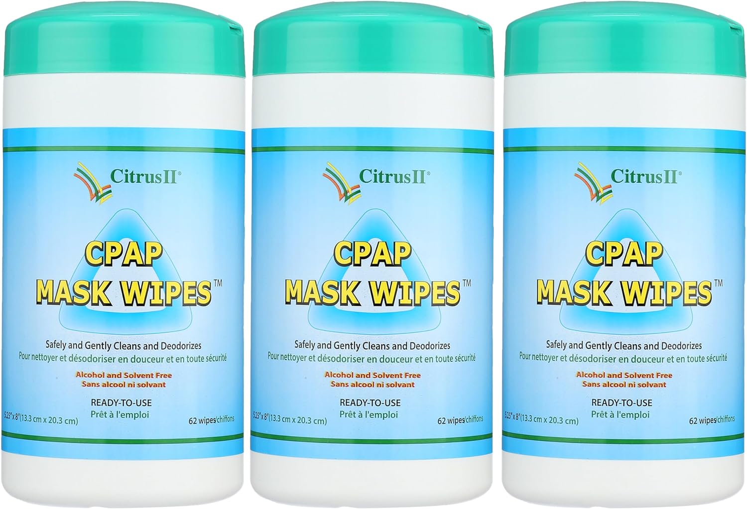 CPAP Wipes Citrus II 5 X 8 Inch, 7.5 oz,Packaging Type- Each