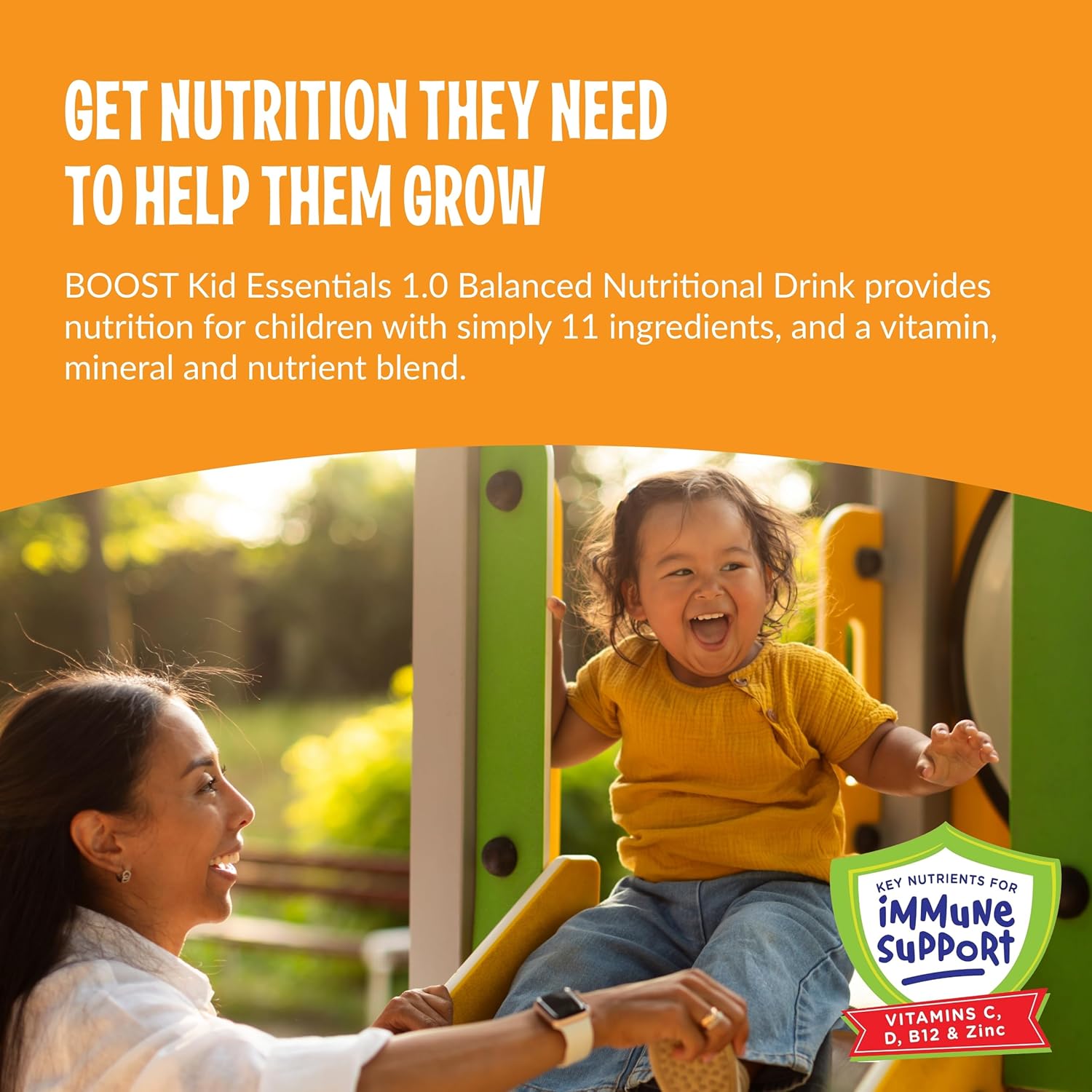 Pediatric Oral Supplement Boost Kid Essentials 1.0 Vanilla Vortex Flavor 8 oz. Carton Liquid Vitamins / Minerals