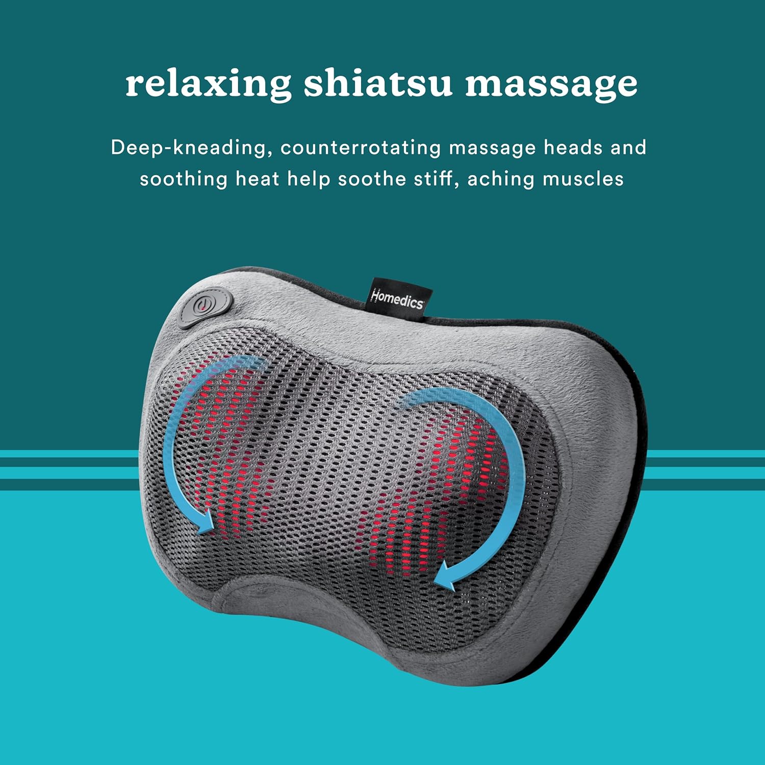 Massage Pillow with Heat HoMedics Shiatsu, Packaging Type- Case