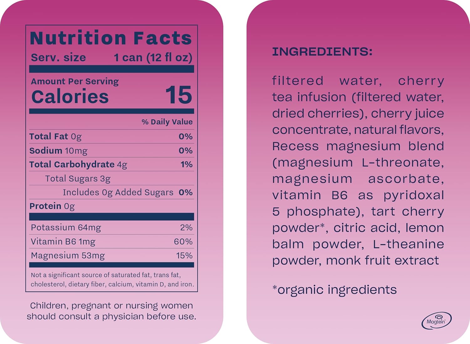Recess - Sparkling Water Black Cherry Magnsm - Case Of 12-12 Fz
