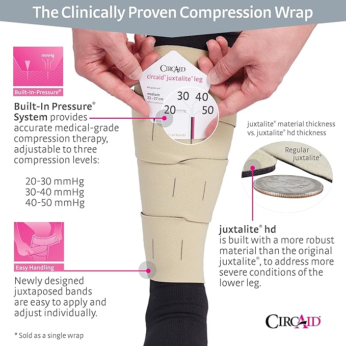 Compression Wrap circaid juxtalite 2X-Large / Long Tan Lower Leg,Packaging Type- Each