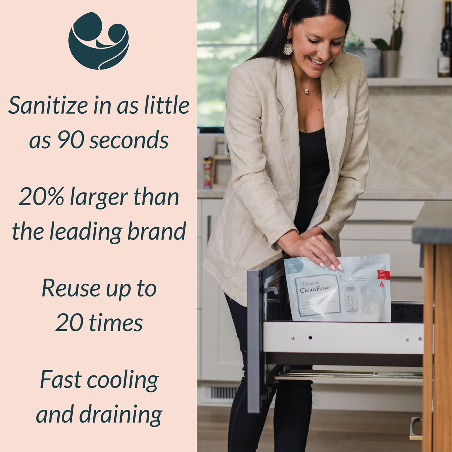 Microwaveable Steam Sanitizing Bags Ameda Clean Ease For Breast Pump Parts