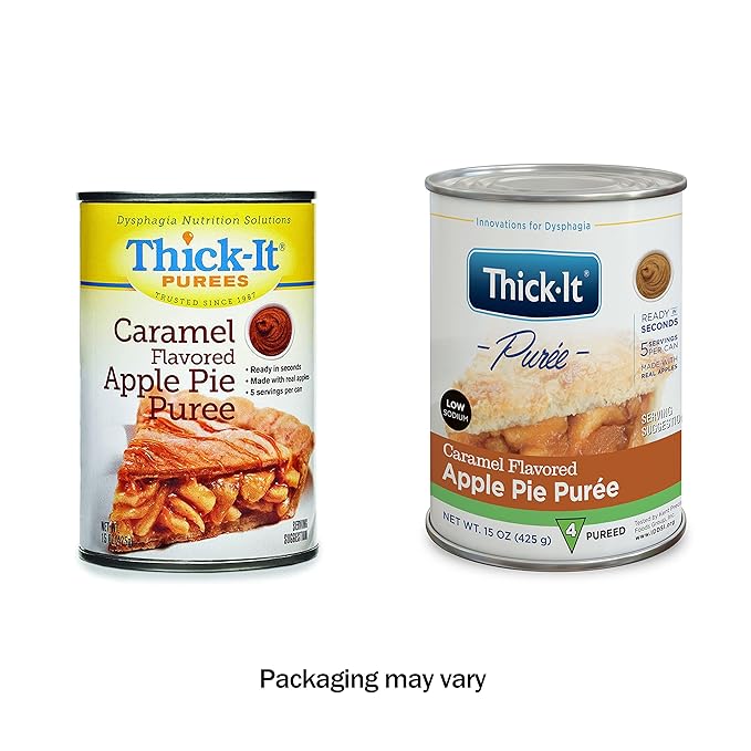 Thickened Food Thick-It 15 oz. Can Caramel Apple Pie Flavor Puree IDDSI Level 4 Extremely Thick/Pureed,Packaging Type- Each