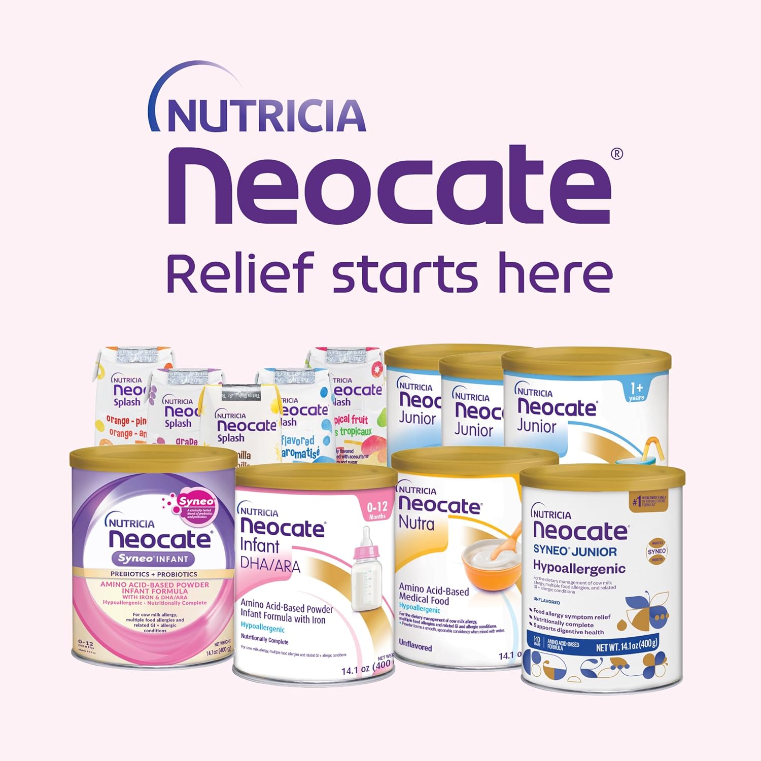 infant formula neocatea syneo unflavored 14 1 oz can liquid amino acid food allergies