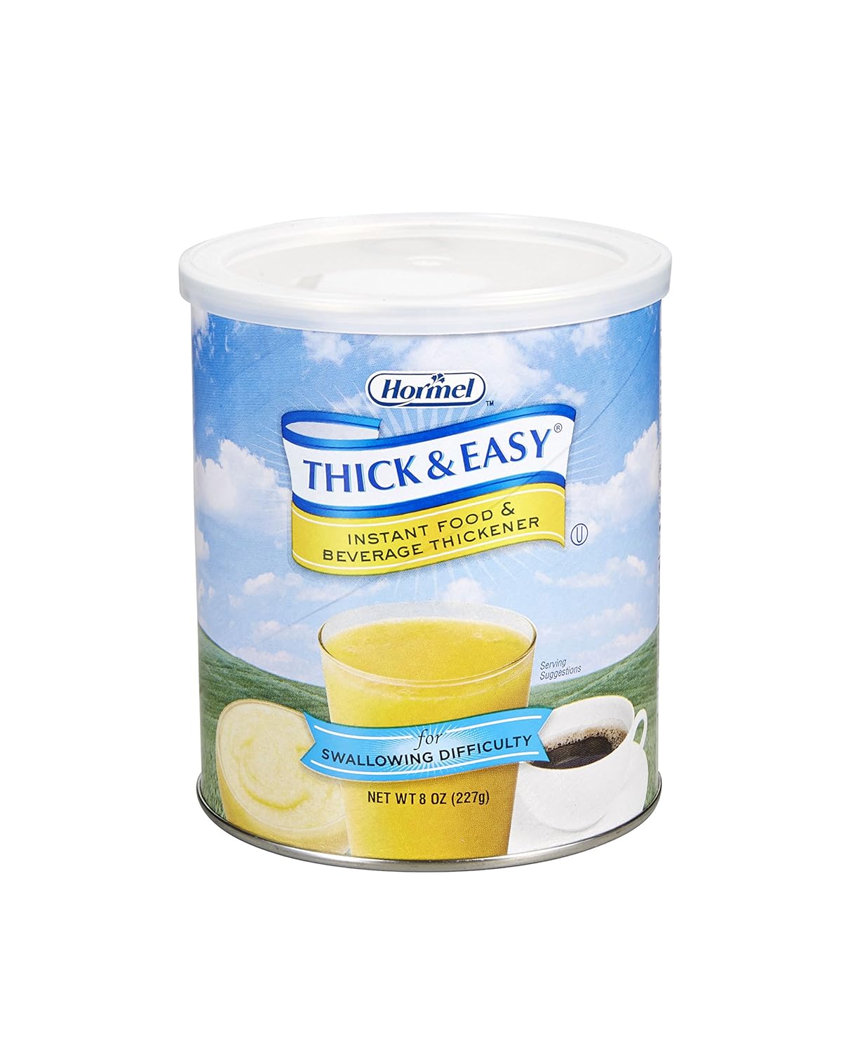 Food and Beverage Thickener Thick & Easy 8 oz. Canister Unflavored Powder IDDSI Level 0 Thin, Packaging Type- Case