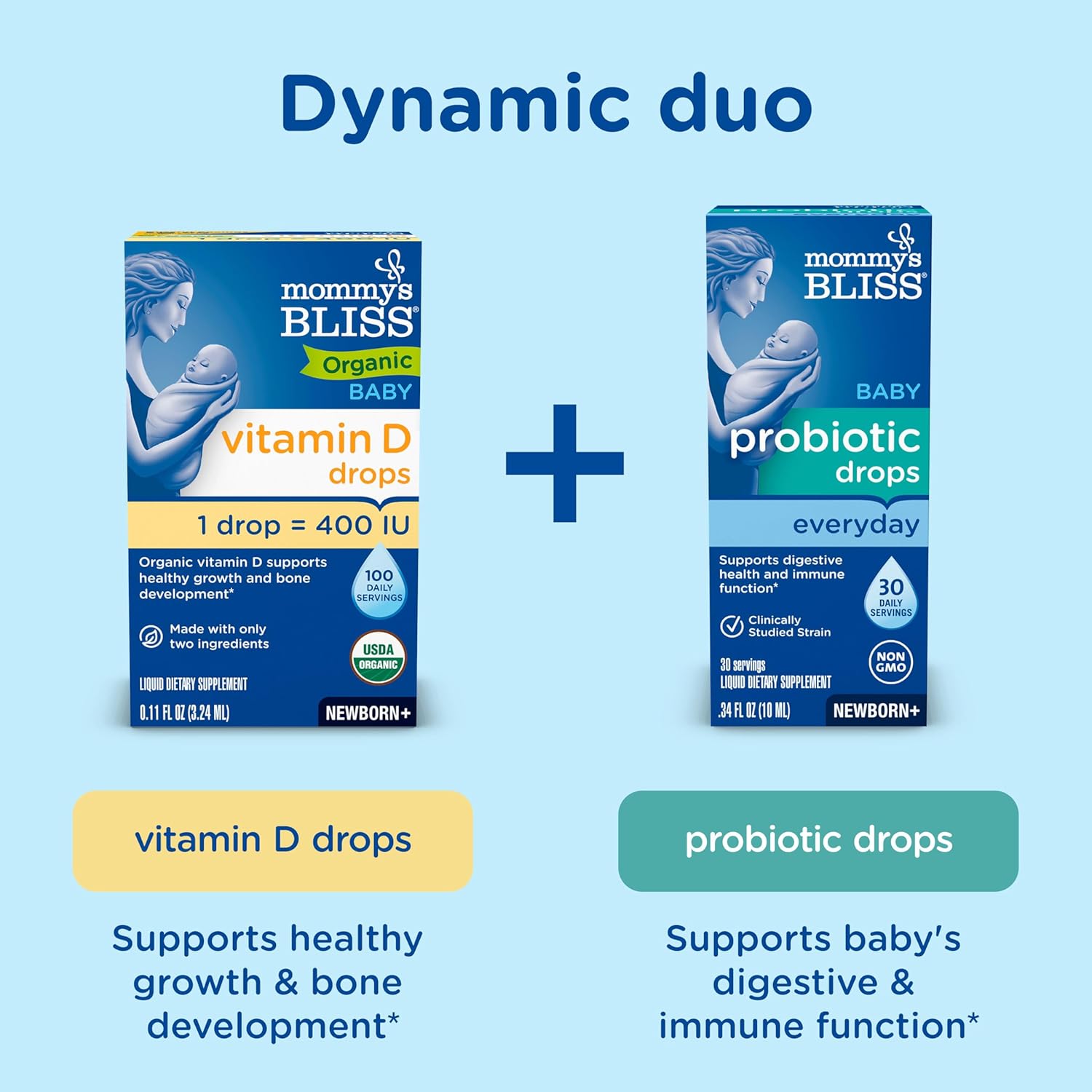 mommys bliss probiotic drops vitamin d 1 each 34 fz