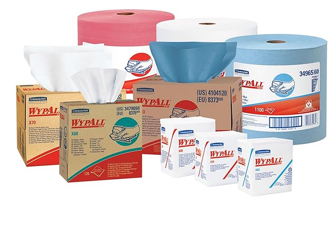 Toallita húmeda WypAll General Clean X60 blanca no estéril Hydroknit 9.1 x 165.8 pulgadas, reutilización limitada 
