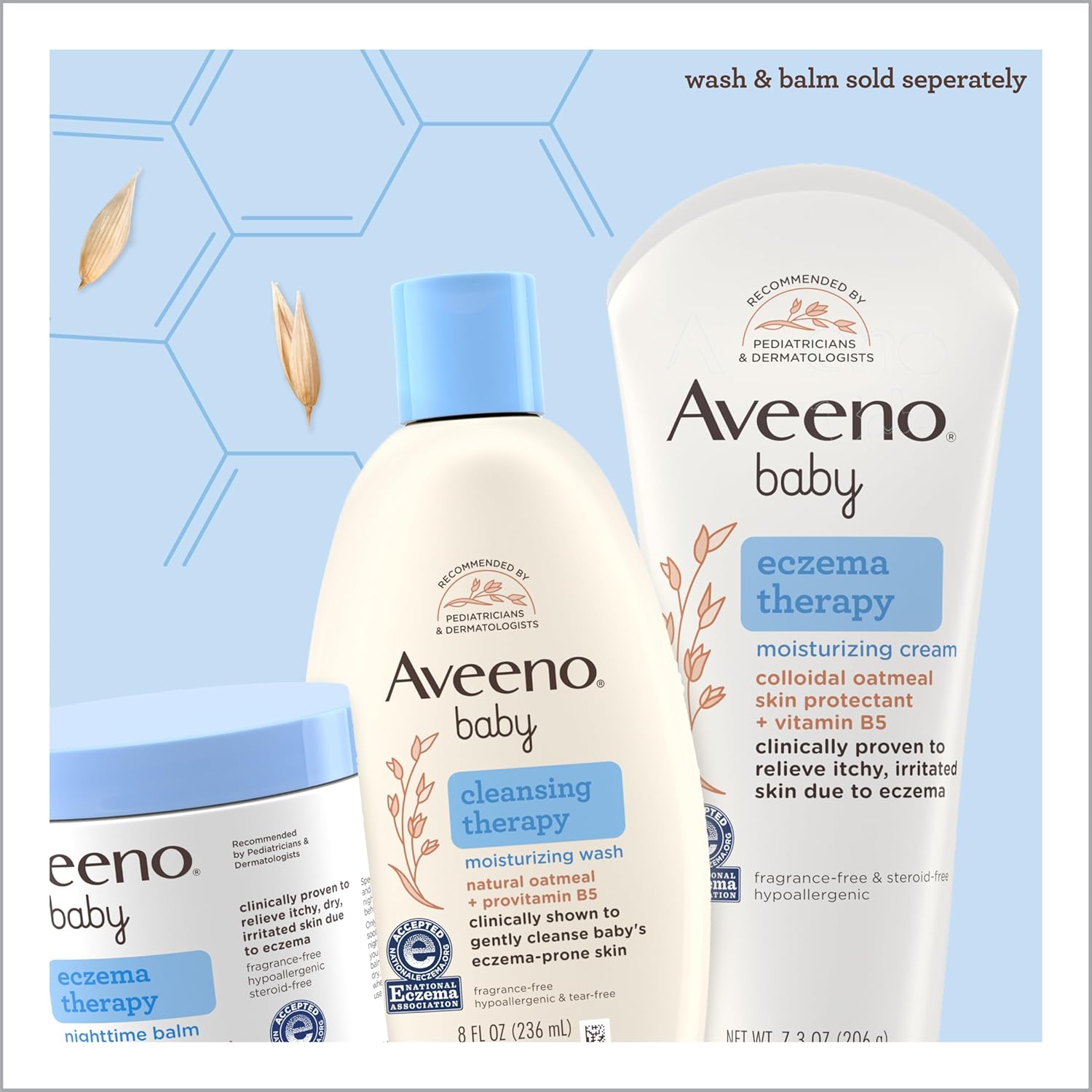 baby lotion aveeno baby eczema therapy 5 oz tube unscented cream