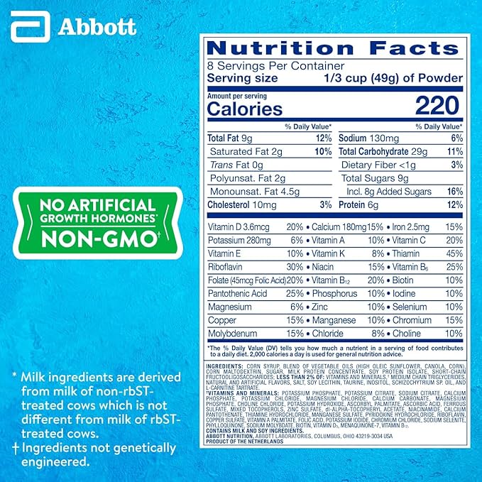 Pediatric Oral Supplement PediaSure Grow & Gain Shake Mix Vanilla Flavor 14.1 oz. Can Powder Protein,Packaging Type- Each