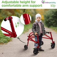 klip walker x small red 4 wheeled