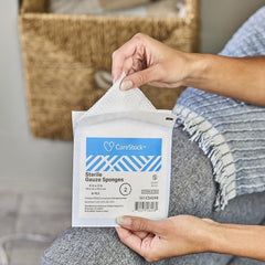 CareStock Sterile Gauze Sponges – 4 × 4 in 8-Ply White Cotton, Latex-Free (Case: 12 Boxes × 50 Packs × 2 = 1,200 Packs) | HCPCS A6402