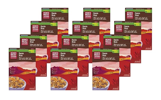 Mom's Best Raisin Bran Cereals - Case Of 10 - 22 Oz