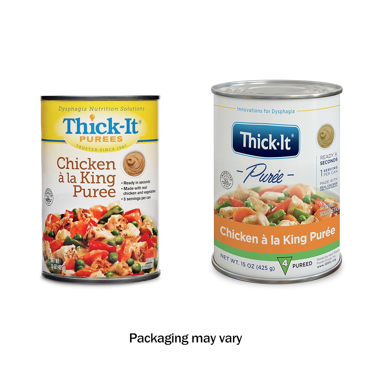 Thickened Food Thick-It 15 oz. Can Chicken à la King Flavor Puree IDDSI Level 4 Extremely Thick/Pureed,Packaging Type- Each