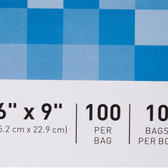 Reclosable Bag McKesson 6 X 9 Inch Polyethylene Clear Zipper Closure, Packaging Type- Case