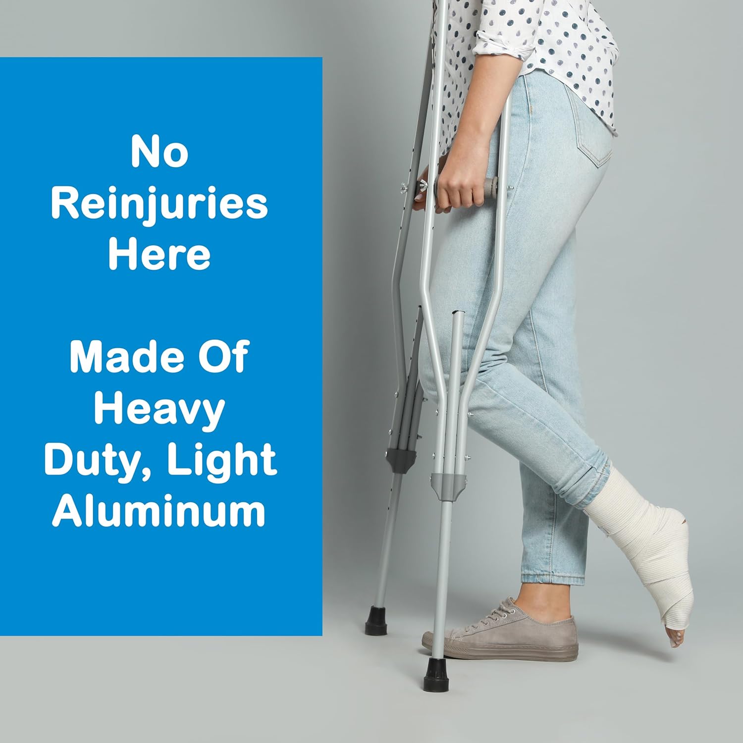 ProBasics Aluminum Underarm Crutches (Tall, 5'10" - 6'6")
