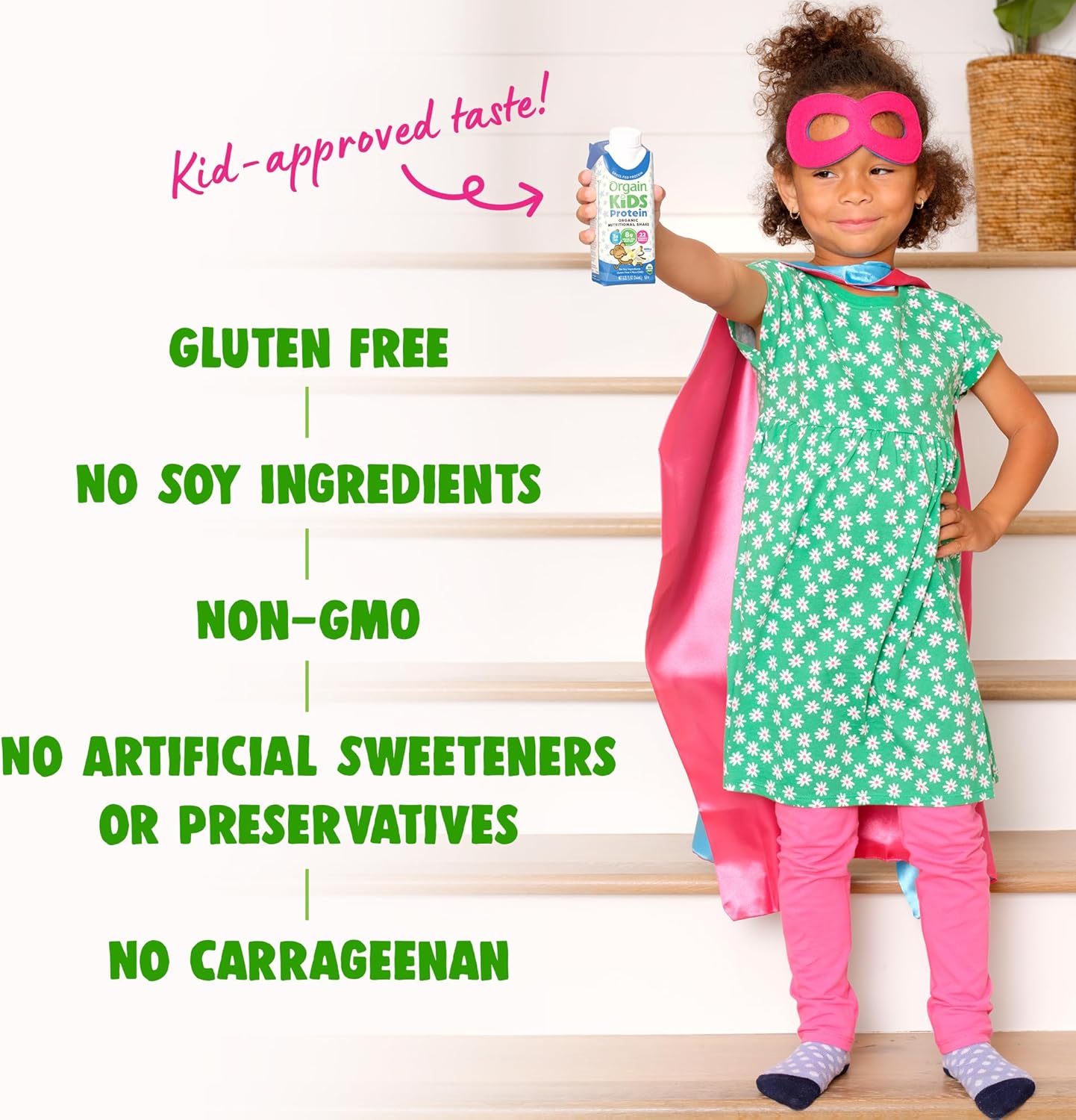 orgain kids protein organic nutritional shake vanilla 8 25 ounce carton orgain kids protein organic nutritional shake pediatric oral supplement mk1104610ea