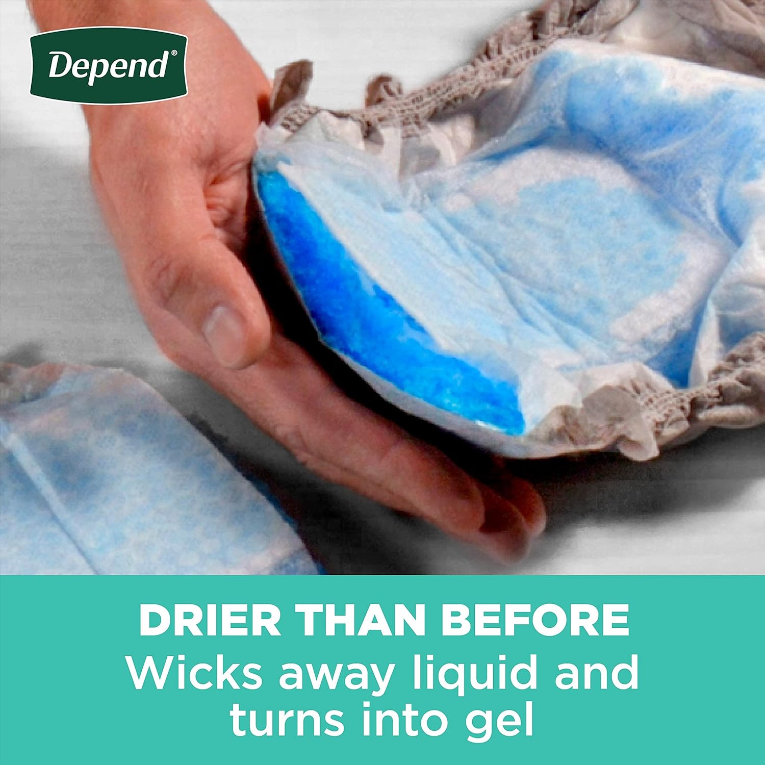 Diapers for Men Absorbent Underwear Depend Fresh Protection Waistband Style Small / Medium Disposable Heavy Absorbency, Packaging Type- Case