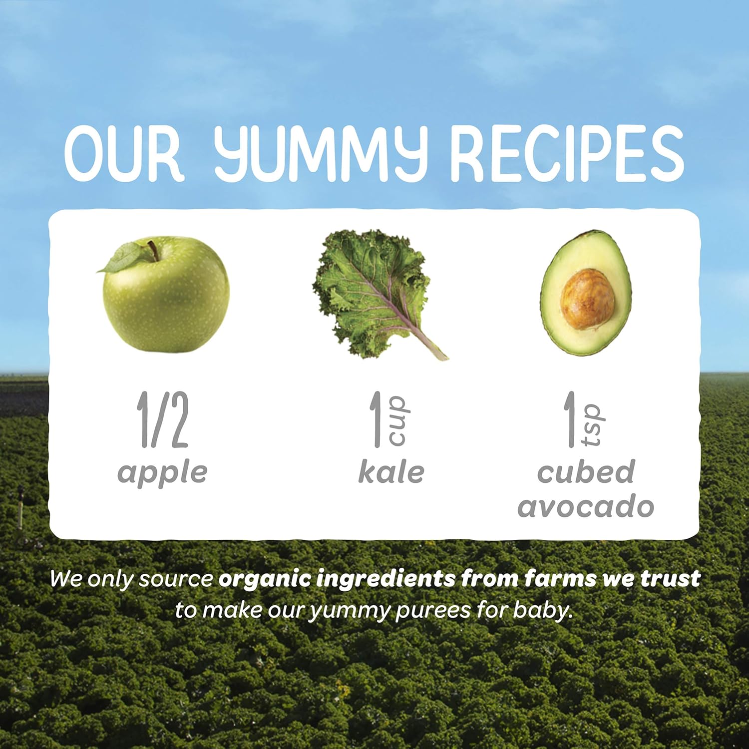 happy baby happy baby clearly crafted apples kale and avocados case of 16 4 oz