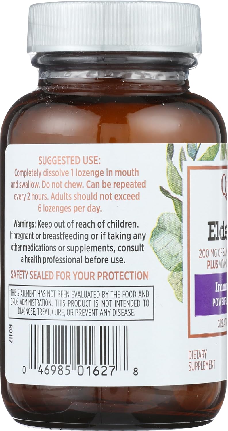 Quantum Elderberry Lozenges Raspberry - 36 Lozenges