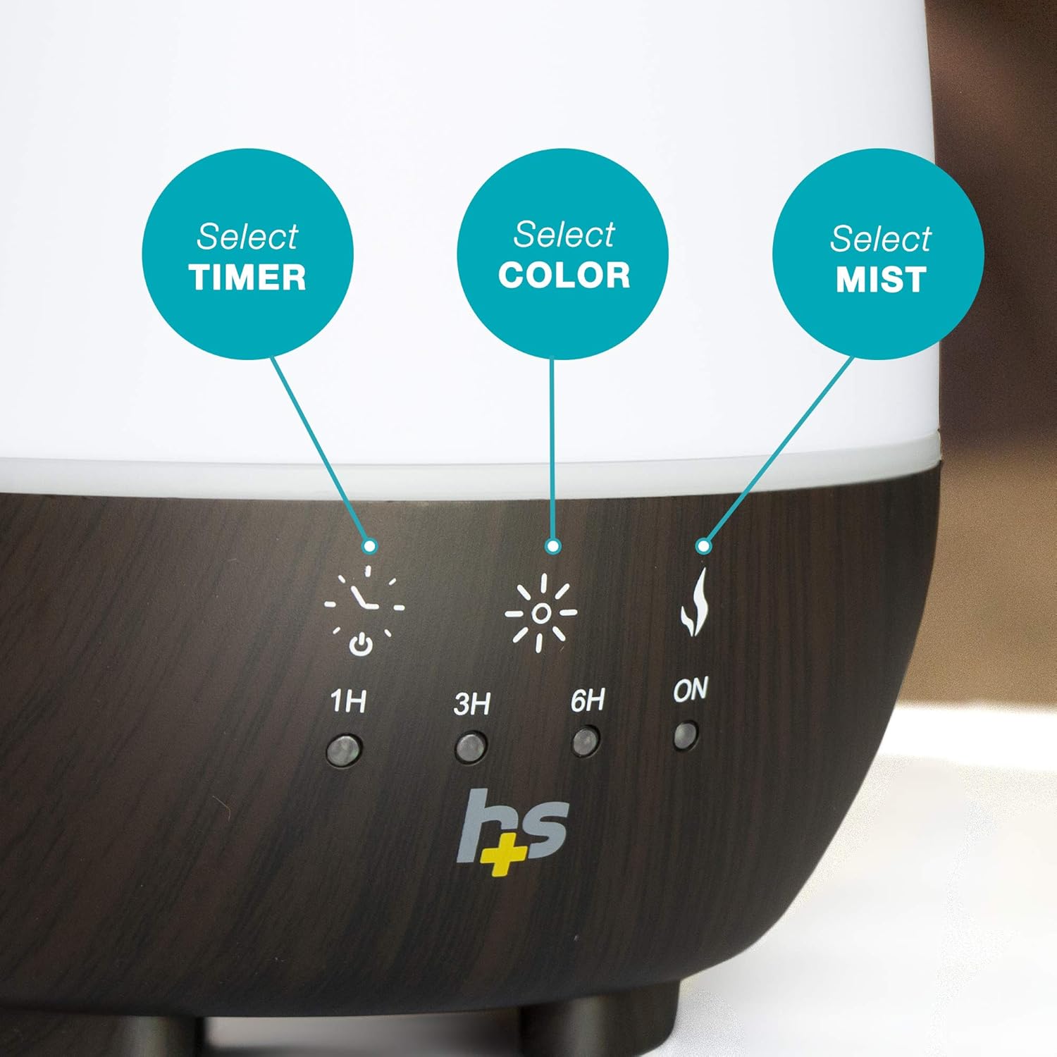 Essential-Oil-Humidifier-Diffuser-HealthSmart-500-mL-Water-Reservoir
