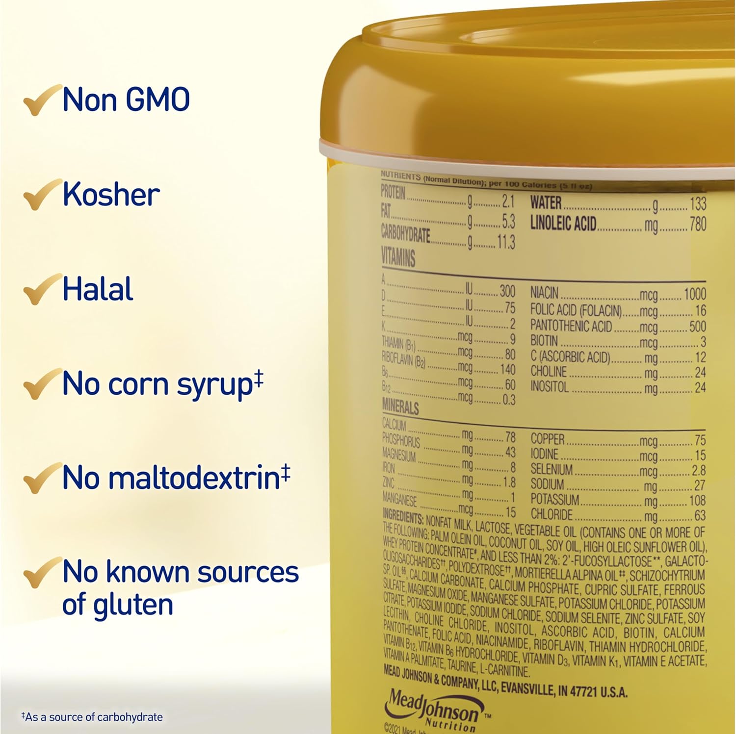 Infant Formula Enfamil NeuroPro™ Unflavored 2 oz. Nursette Bottle Liquid Iron