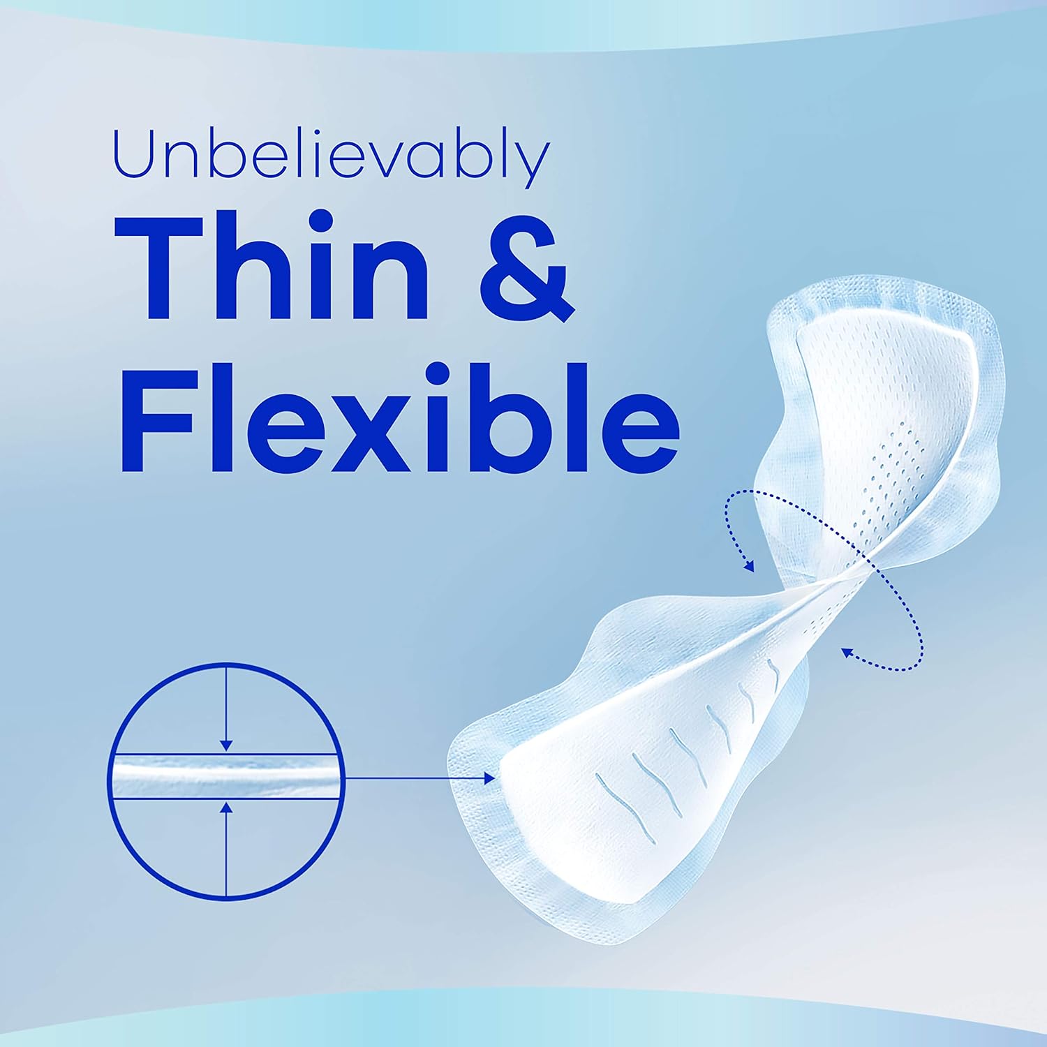 feminine pad always infinity with flex foam maxi with wings super absorbency packaging type box