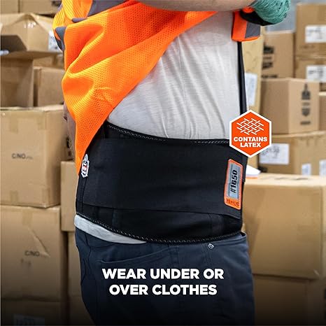 Occupational Back Support ProFlex 1650 Economy Large Hook and Loop Closure 34 to 38 Inch Waist Circumference 7-1/2 Inch Height Adult, Packaging Type- Each