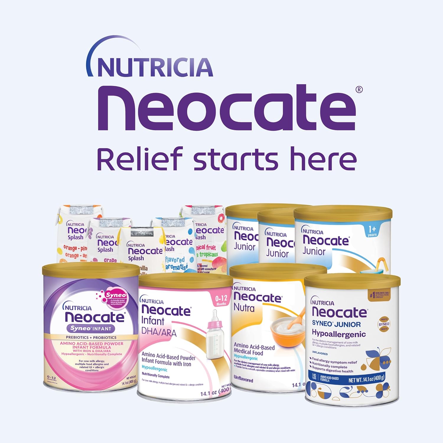 Pediatric Oral Supplement Neocate Junior with Prebiotics Strawberry Flavor 14.1 oz. Can Powder Amino Acid Food Allergies,Packaging Type- Each