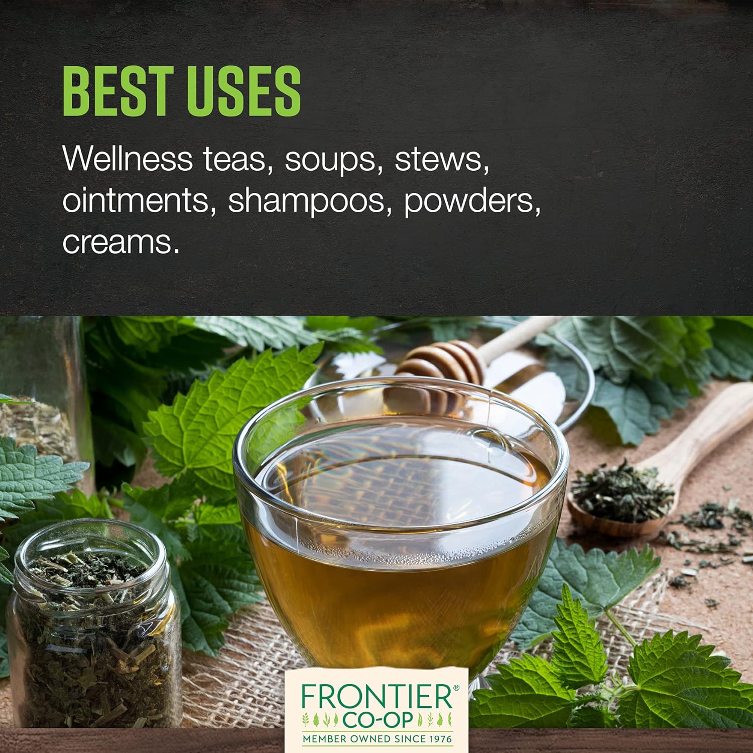 Frontier Herb Nettle Leaf Cut & Sifted - Single Bulk Item - 1lb