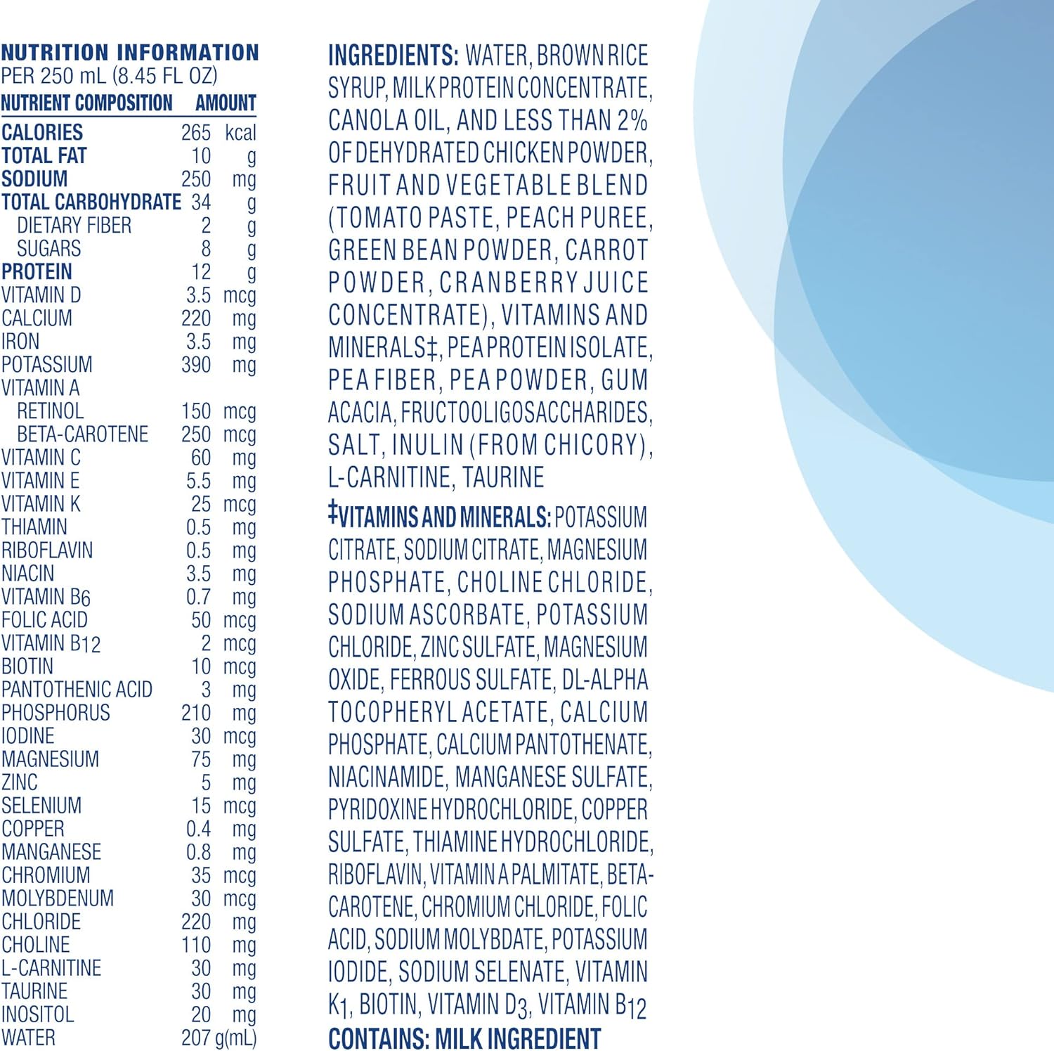 Tube Feeding Formula Compleat Original Unflavored Liquid 8.45 oz. Reclosable Carton,Packaging Type- Each