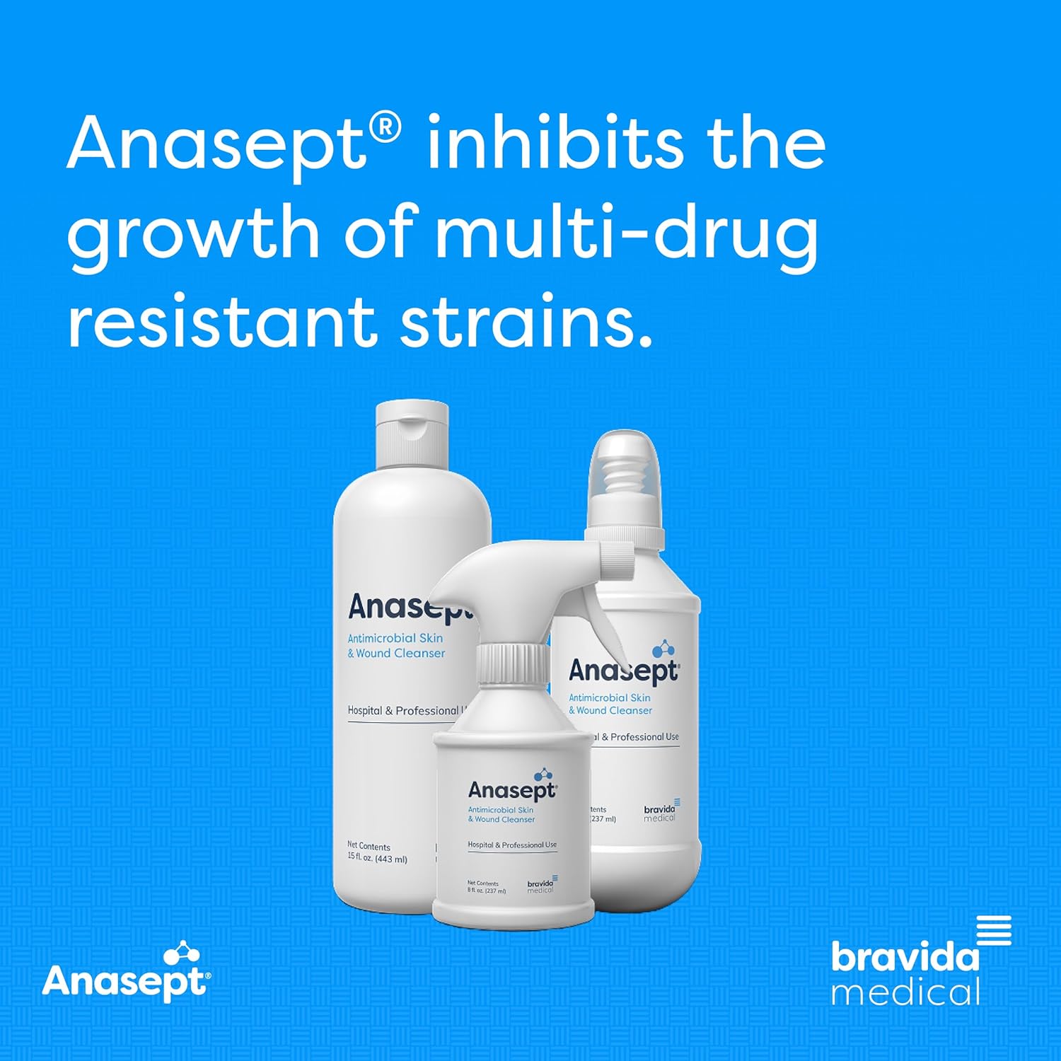 Wound Cleanser Anasept 8 oz. Spray Bottle NonSterile Antimicrobial, Packaging Type- Case