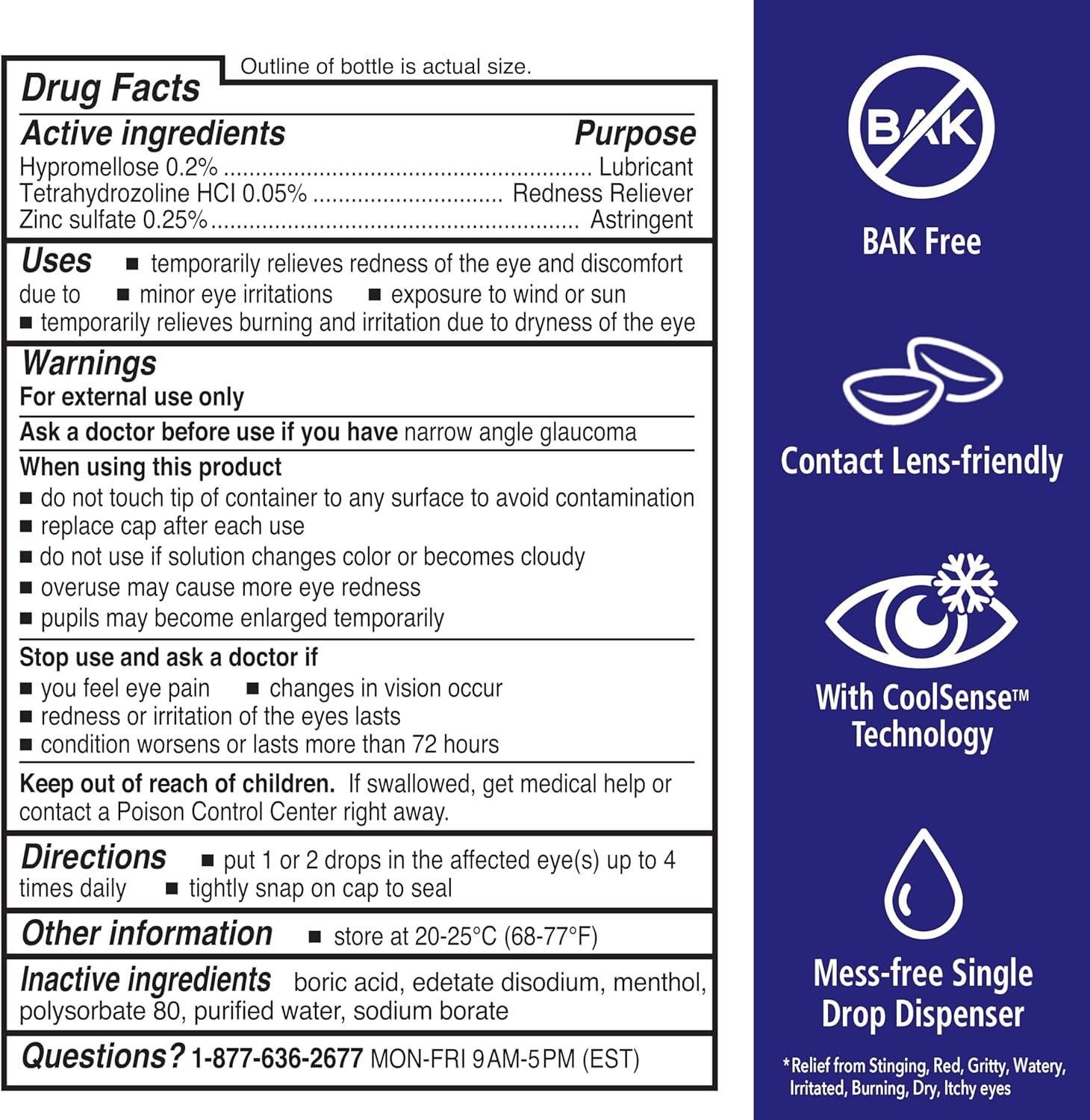 Alivio para la irritación ocular Rohto ICE Gotas de 13 ml, Tipo de envase: Cada una