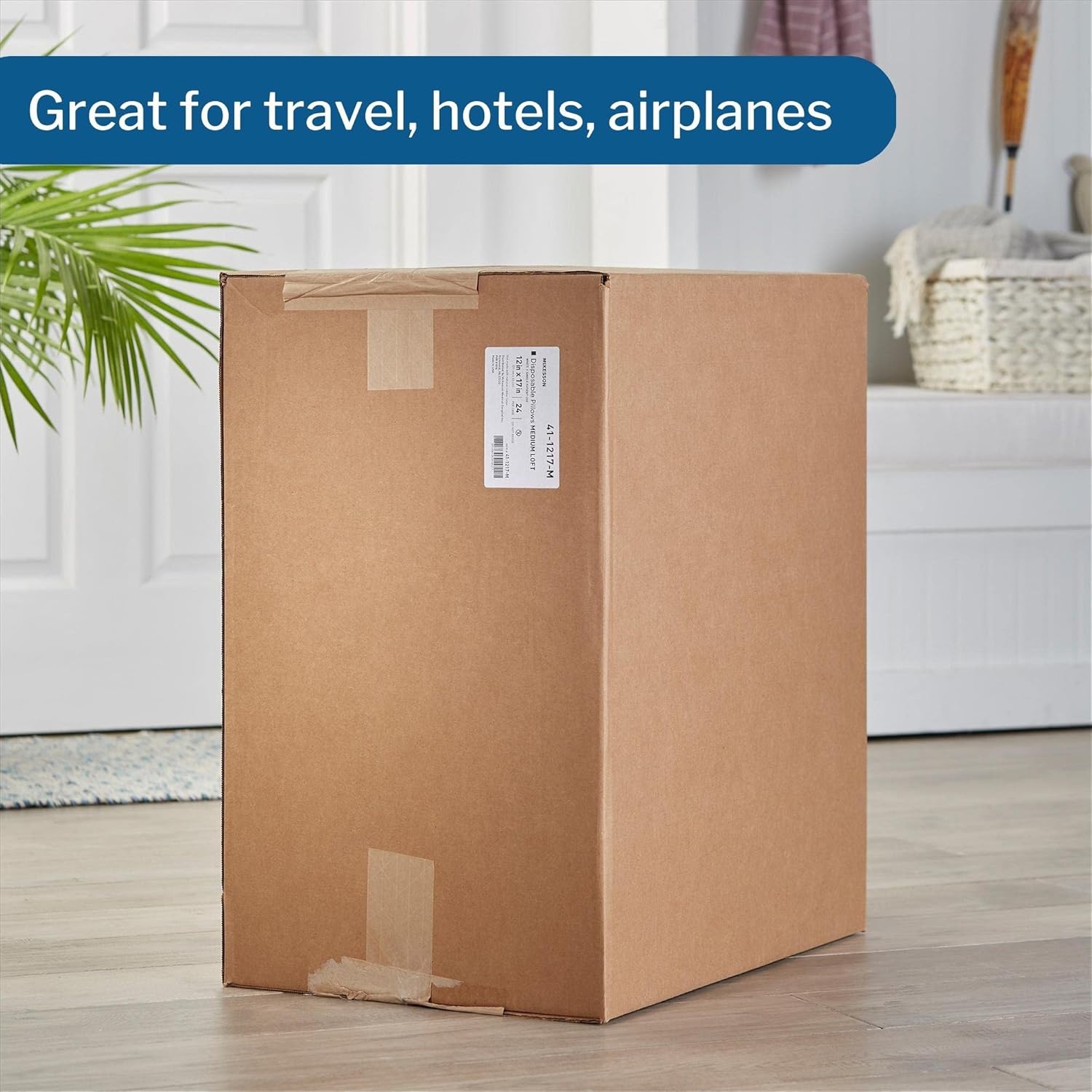 Pillowcase McKesson Standard White Disposable, Packaging Type- Each