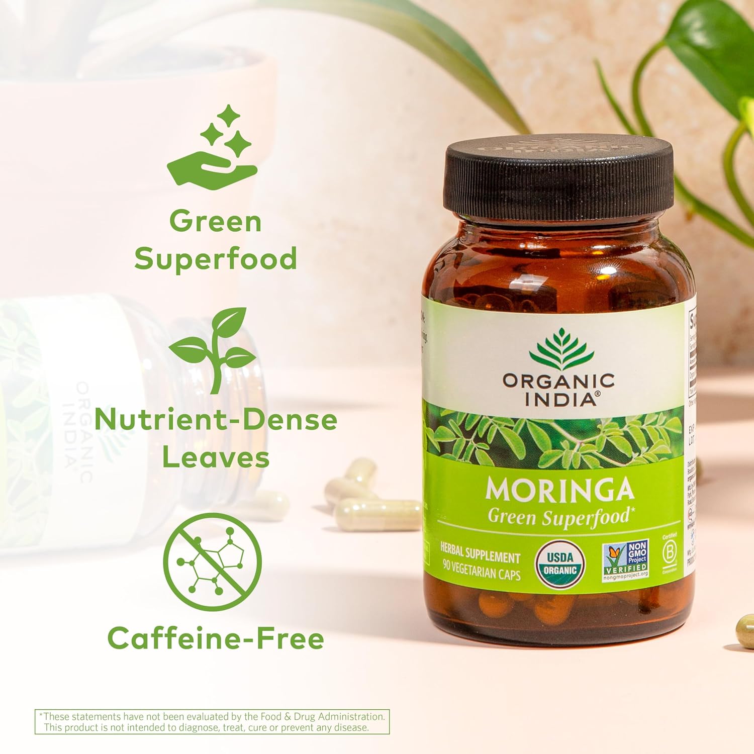 Organic India Moringa - 90 Vcap