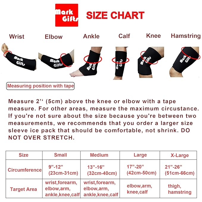 Elbow Ice Pack Hot & Cold Elbow Brace Gel Ice Wrap Compression Sleeve for Wrist Swelling Soreness Reduce Joint Pain Bruising