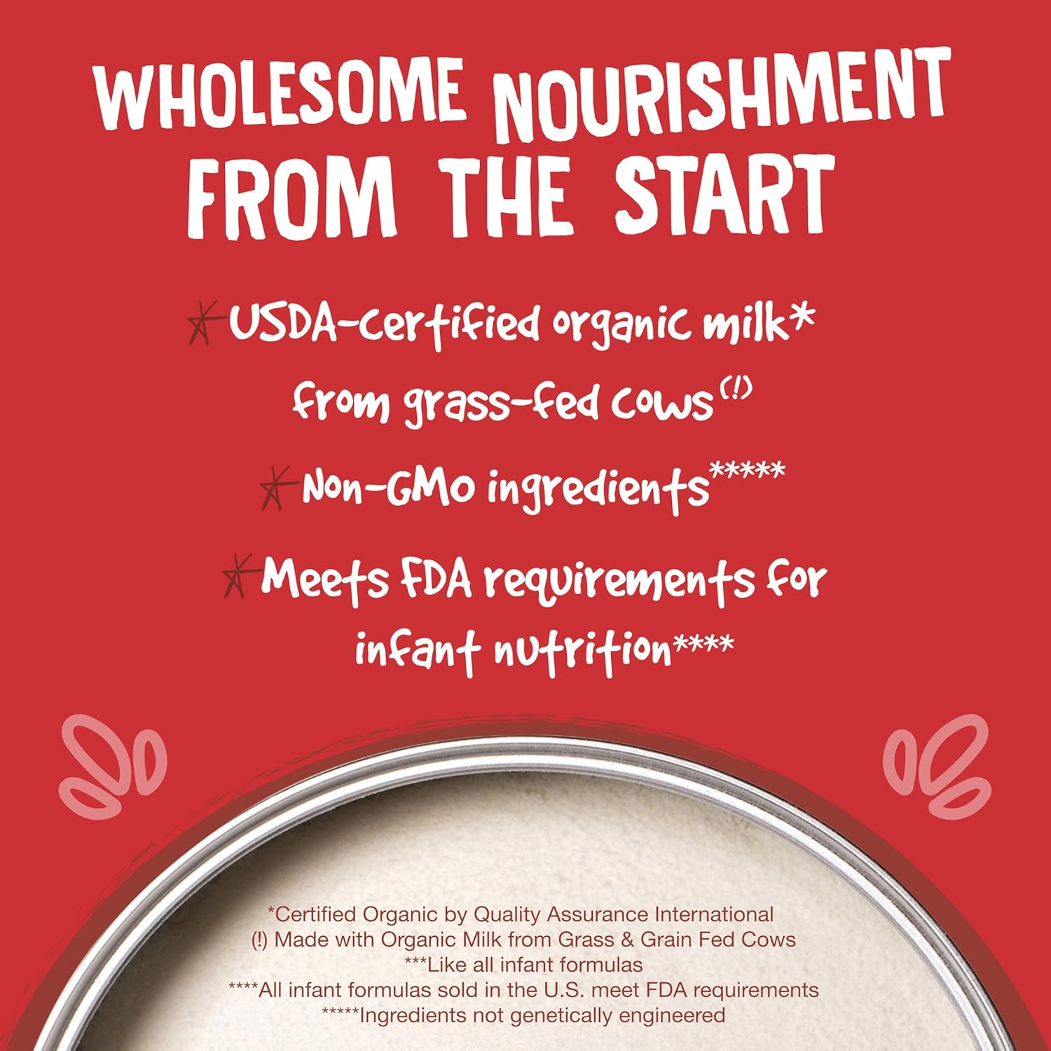 Leche en polvo Earth's Best - Inftfrm Irn - Caja de 4 (21 oz)