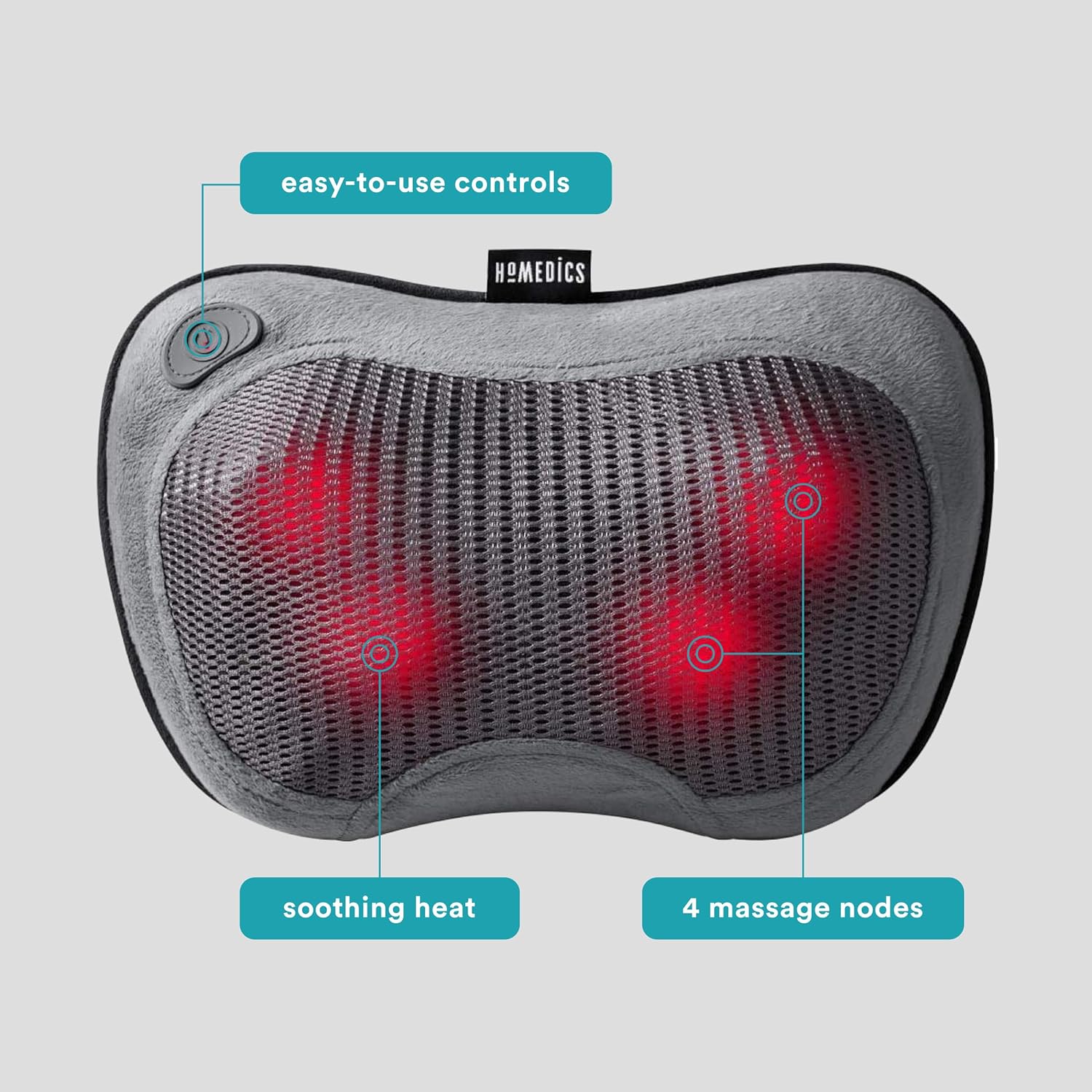 Massage Pillow with Heat HoMedics Shiatsu, Packaging Type- Case