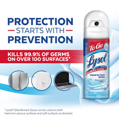 Lysol Surface Disinfectant Alcohol Based Aerosol Spray Liquid 19 oz. Can Crisp Linen Scent NonSterile | 12CS