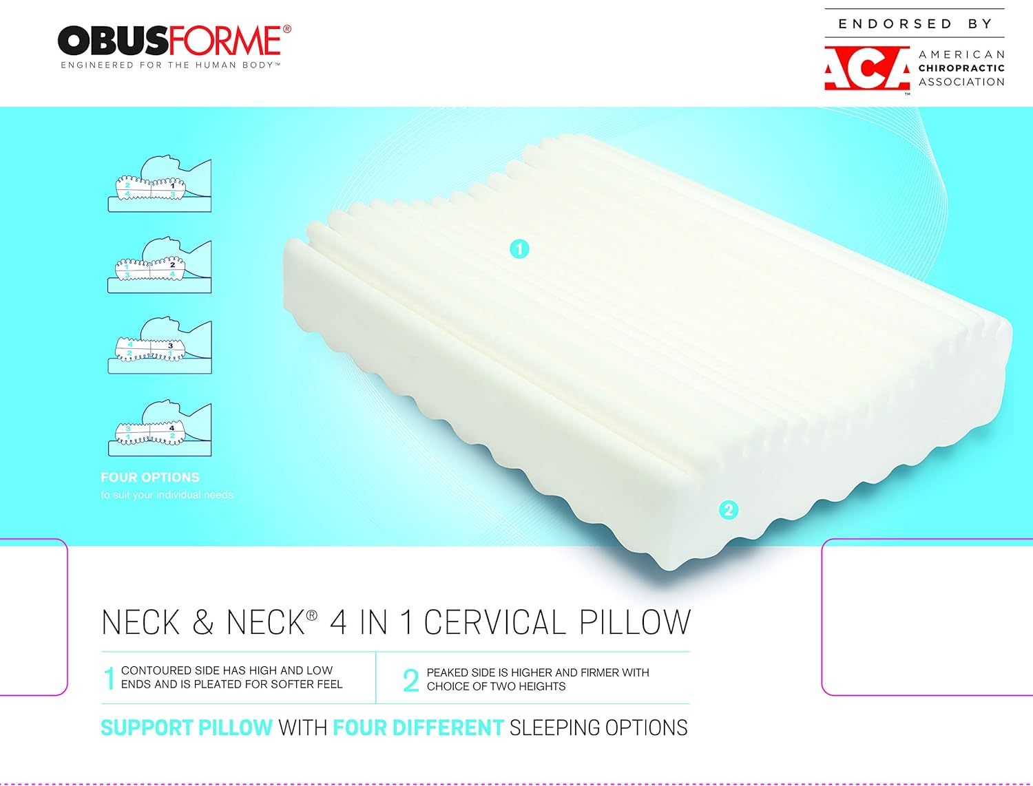 Neck & Neck 4 In 1 Cervical Pillow