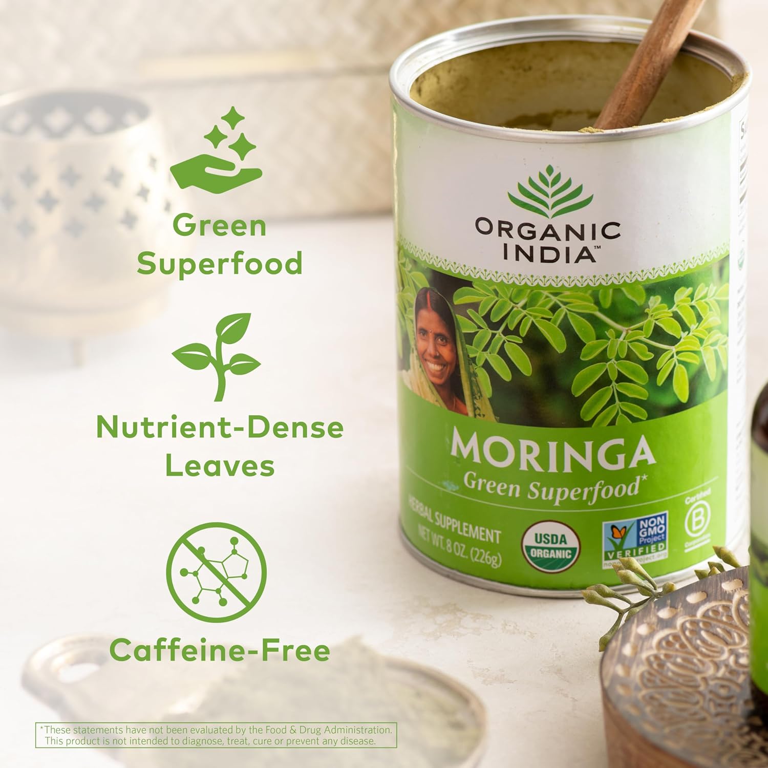Organic India Organic Moringa Leaf Powder - 8 Oz